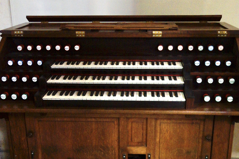 console de l'orgue